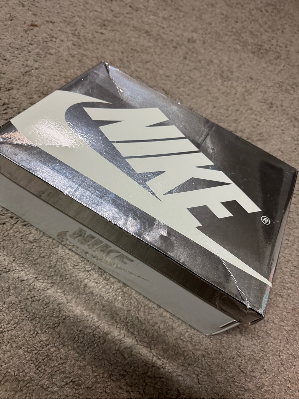 Nike Silver Shoe Box – Branded Storage for Men Accessories